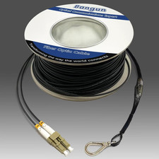 800Ft (245 Meters) OM3 Fiber LC to LC Outdoor Armored Fiber Optic Cable, 10Gb/Gi picture
