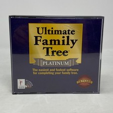 1998 Ultimate Family Tree PLATINUM Software PC - Genealogy - 4 CD ROM set picture