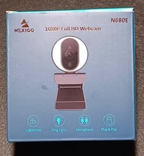 NexiGo N680E 1080P HD Webcam w/Ring Light, Privacy Cover & Dual Microphone    -N picture