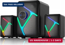 2.1 Gaming Speakers with RGB Gradient Light, PC Speakers with Dynamic Sound, USB picture