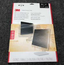 Lot of 4 3M PF19.OW Black Privacy Filter - Open Box - picture
