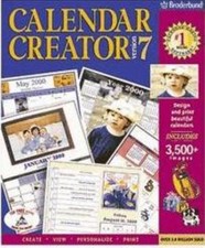 Calendar Creator 7 PC CD print customized schedules, make organize appointments picture