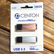 Centon DataStick PRO x2 128GB USB 3.2 Flash Drive 2-Pack 100MB/s PC/Mac picture