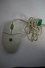 GE 97859 Rev.S2 3-Button Rollerball SCROLL MOUSE PS/2 Wired Connection BEIGE picture