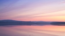 Landscape lake water morning calm waters nature Custom Gaming Mat Desk picture