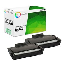 TCT 2PK TN560 TN530 Black Compatible Toner For Brother HL 1650 5040 MFC 8020 picture