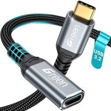 USB C Extension Cable, 1.5Ft 3.3Ft 5Ft 6.6Ft 10Ft, 20Gbps/4K@60Hz Video USB3.2 U picture