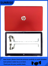 New HP 15-BS234WM 15Z-BW 15T-BS TPN-C130 SeriesLCD Back Lid Cover&Bezel&Hinges picture