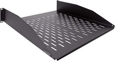 2U 19-Inch Universal Vented Rack Mount Cantilever Fixed Server Cabinet Shelf NEW picture