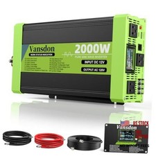 2000W Pure Sine Wave Inverter for RV, Truck, Solar, 12V DC to 120V AC picture