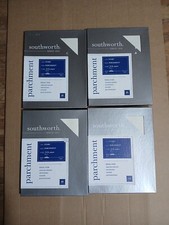 Lot of 4 Boxes Southworth Parchment Paper Ivory 24lb. 8-1/2