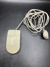 Microsoft Vintage Retro Serial PS/2 Compatible Mouse C3K5K5COMB  2 Button Tested picture