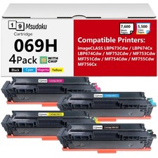 069H Toner Cartridge Compatible for Canon  MF753Cdw MF752Cdw LBP674Cdw MF756 4PK picture