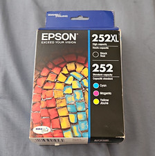 Epson Genuine 252XL/252 Inkjet Combo Pack BK/C/M/Y T252XL-BCS picture