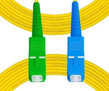 OS2 SC/UPC To SC/APC Single Mode Simplex Fiber Patch Cable 50m 164ft Cord picture