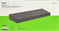 Belkin Connect USB-C Triple Display Dock 4K HDMI 85W USB 3.0 RJ-45 picture