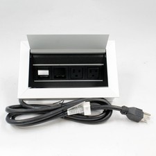 Byrne Ellora In Surface Power Box - BE02511C - Conference Table Box - Silver picture