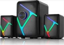 CORN 2.1 Computer Speakers for Desktop with Subwoofer Dynamic RGB PC Speakers US picture