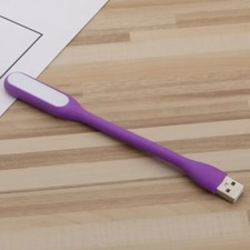 (5pack-Purple) Flexible Mini USB LED Lamp Light Portable Night Light,USA only picture