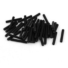 50Pcs M3 x 20mm Alloy Steel Hex Socket Set Grub Screws Headless Cup Point Black picture