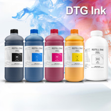 5X1000ML DTG Textile Ink for Epson SC F2000 F2100 Direct To Garment Printer picture