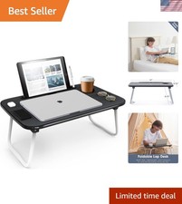 Durable Reading Desk with Tablet Slot - Ideal for Portable Work and Relaxation picture