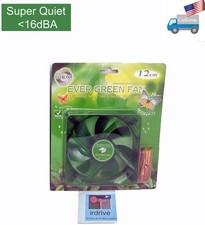 NEW Evercool Quiet 16dBA Ever Green 120mm x 25mm 3pin PC Case Cooling Fan EGF-12 picture