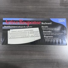 IBM Rapid Access Pro Keyboard Factory Sealed NOS Vintage PS/2 USB Adapter picture