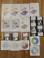 Vintage Adaptec SCSI 2906 Software Floppy Discs Manuals CD Roms Collectibles Lot picture