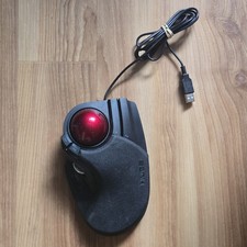 Elecom HUGE Trackball Mouse M-HT1URBK Wired USB Black 8-Button Ergonomic Optical picture