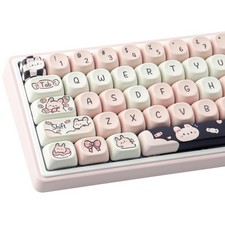 PBT Keycaps MOA Profile Cute Custom Key Caps Mechanical Keyboard Switches picture
