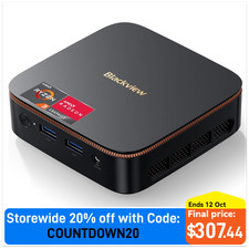 Blackview MP20 Mini PC Win 11 Pro 16GB 512GB SSD Ryzen™ 3 MINI Computer 4K Dual picture