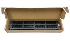Hubbell HP648 Patch Panel, Category 6, Universal, Black, 48-port CAT6 48P Patch picture