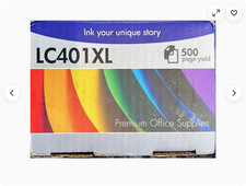 LC401XL 4 Pack Black Cyan Magenta Yellow Ink Cartridges Premium Office Supplies picture