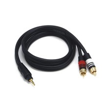 MONOPRICE 5597 A/V Cable, 3.5mm(M)/2 RCA(M),3ft 14X119 picture