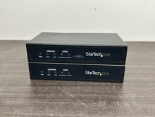 Lot Of 2 Startech EOC1110k Ethernet Network Extender over Coaxial Cable - C14 picture