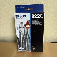 Epson 822XL T822XL120-RF Genuine Black High-Capacity Ink WF-4830 NEW picture