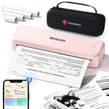 Portable Printers Wireless for Travel Upgraded,M834 Bluetooth Thermal Printer... picture