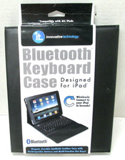 INNOVATIVE TECHNOLOGY ITIP-4000 iPad Folio Case w/Bluetooth Keyboard - READ picture