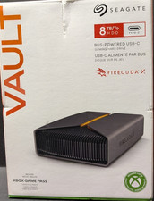 SEAGATE Vault Firecuda X 8TB Bus-Powered USB-C Gaming Hard Drive New Sealed picture