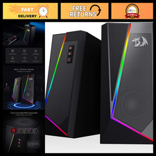 Wired RGB Computer Speakers - 2.0 Channel Stereo Sound for Desktop Gaming & Musi picture