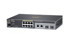 HPE Aruba 2530 Series Switch, 8 10/100/1000 PoE+ ports, 2 x SFP Uplinks, picture