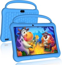 10 inch Android Tablet for Kids,64GB 1TB Expand,Parental Control Blue Tabletas picture
