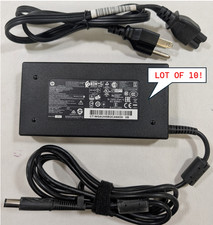 LOT of 10 Genuine HP 120W 19.5V 6.15A 7.4mm Tip AC Adapter Power Supply Charger picture