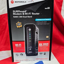 Arris SURFboard SBG6580 Wi-Fi Router & Cable Modem 2-in-1 Combo N300 4-Port picture