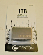 Centon Portable 1 TB USB 3.2 Gen 2 SSD up to 1100 MB Read/Write C1-S3M2-1000.1 picture