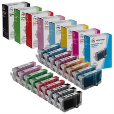 LD 17 Pack CLI8 Black & Color Ink Cartridge Set for Canon Printer picture