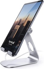 Lamicall Tablet Stand, Adjustable Tablet Holder - Desktop Stand Dock Holder for picture