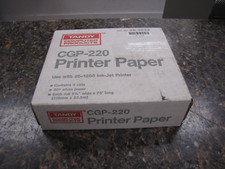 NOS Tandy 26-1333 CGP-220 3-rolls Printer paper for 26-1268 Inkjet Printer - Qty picture