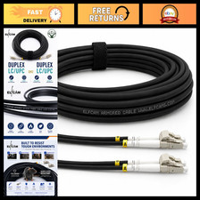 20m Armored Fiber Optic Cable LC/UPC to LC/UPC OM3 Duplex 50/125μm Indoor/Outdoo picture